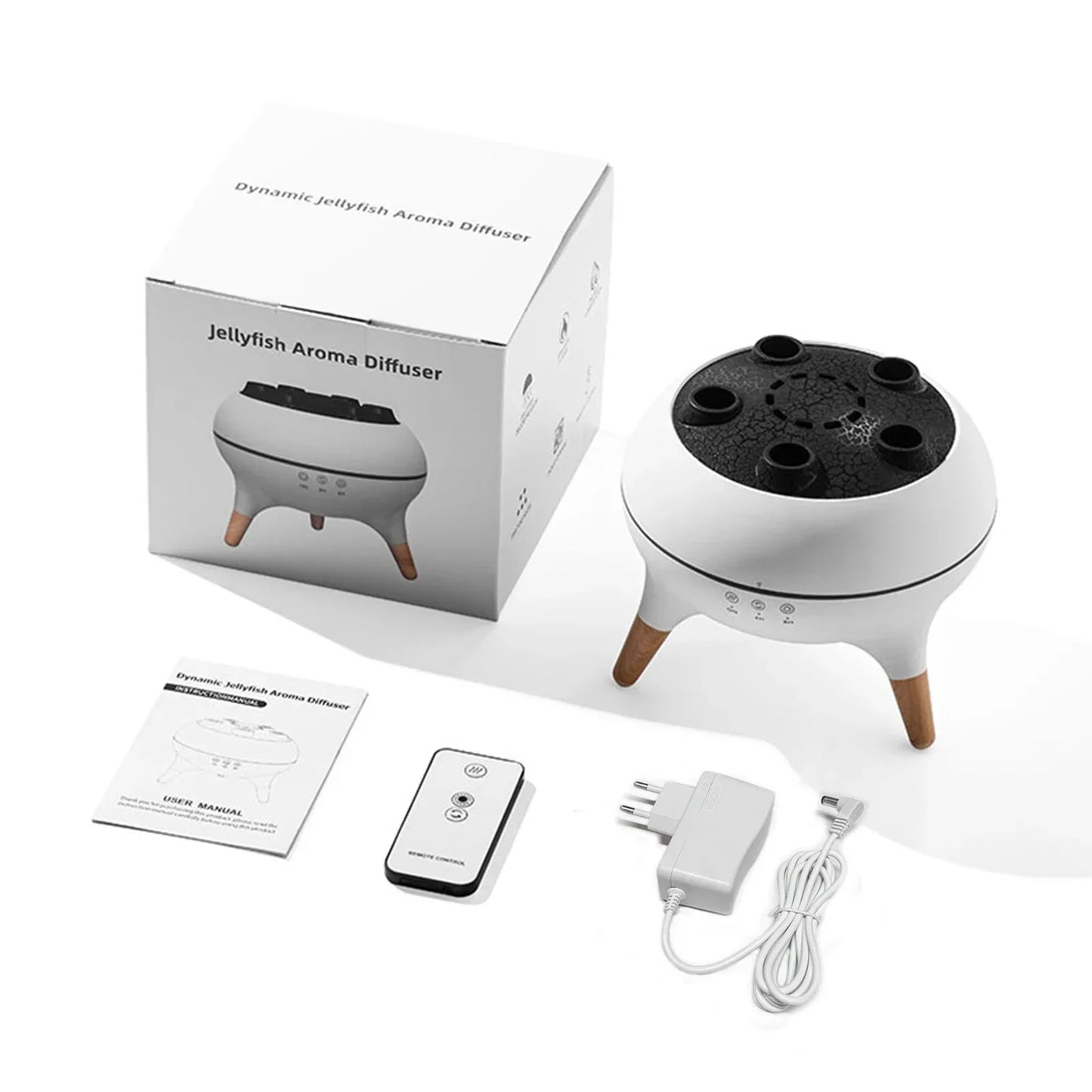 Dynamischer Quallen-Aroma-Diffusor mit buntem Farbverlauf