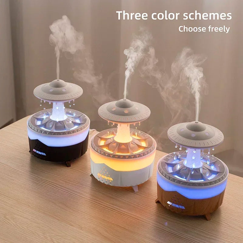 UFO Luftbefeuchter mit Wassertropfen-Sound & LED